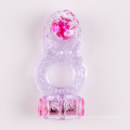 Wholesale- Stretchy Butterfly Silicone Vibrating Cock Ring Penis Rings for Couple